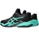 1041A370-002 Asics Men's Court FF 3 Tennis Shoes (Black/Aurora Green)
