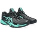 1041A370-002 Asics Men's Court FF 3 Tennis Shoes (Black/Aurora Green)