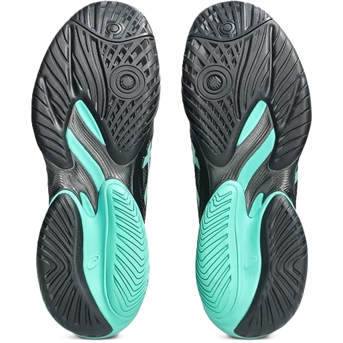 1041A370-002 Asics Men's Court FF 3 Tennis Shoes (Black/Aurora Green)