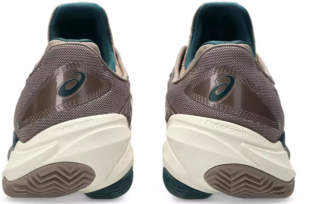 1041A370-020 Asics Men's Court FF 3 Tennis Shoes (Taupe Grey/White)