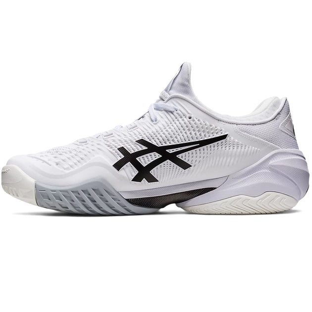 1041A370-100 Asics Men's Court FF 3 Tennis Shoes (White/Black)