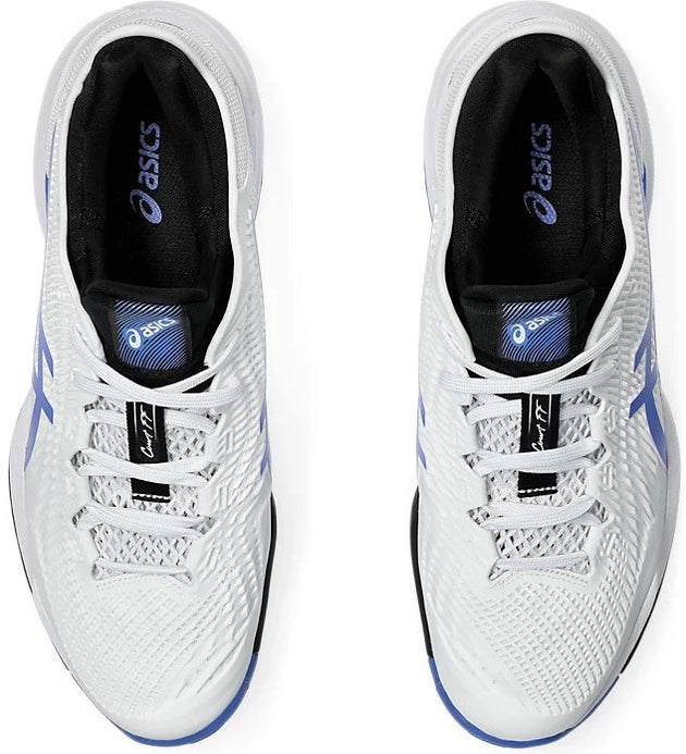 1041A370-102 Asics Men's Court FF 3 Tennis Shoes (White/Sapphire)