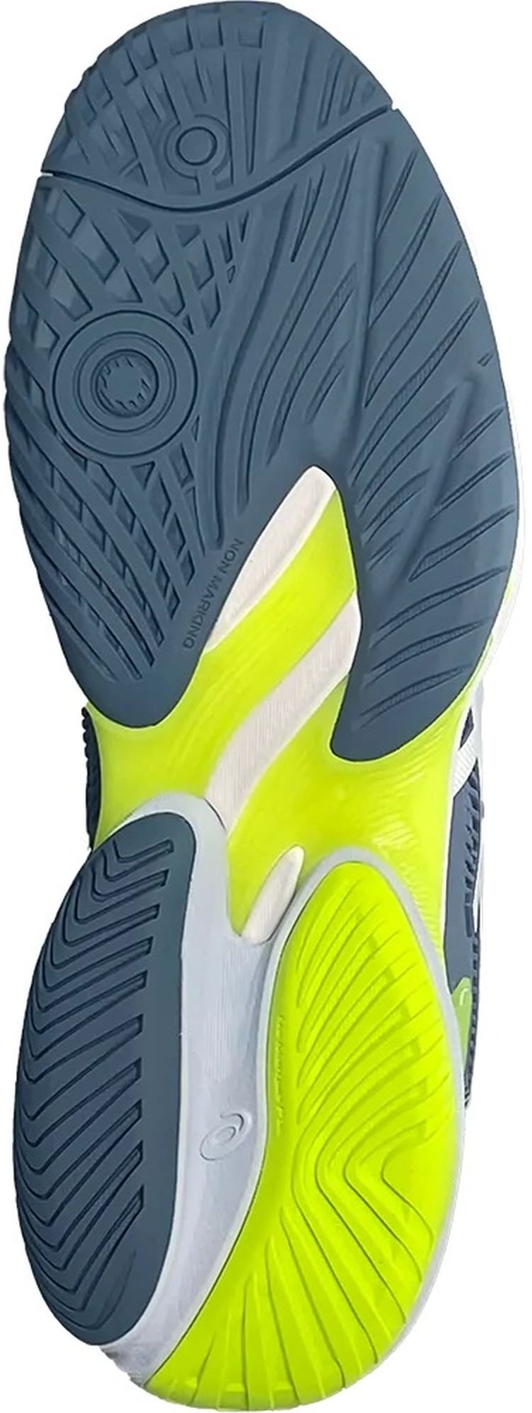 1041A370-400 Asics Men's Court FF 3 Tennis Shoes (Steel Blue/White)