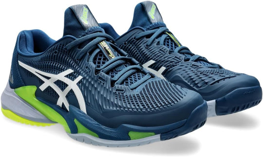 1041A370-402 Asics Men's Court FF 3 Tennis Shoes (Mako Blue/White)