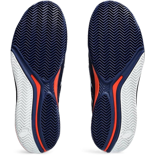 1041A375-402 Asics Men's Gel-Resolution 9 Clay Tennis Shoes (Blue Expanse/Pure Silver)