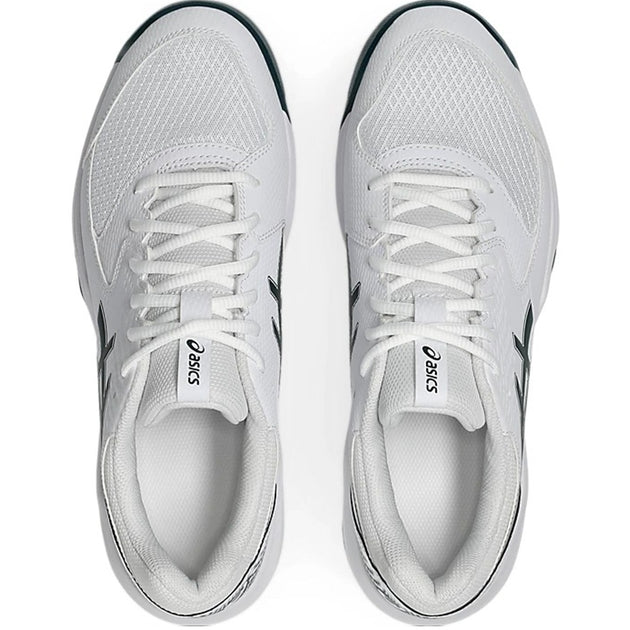 Asics Men's Gel-Dedicate 8 Tennis Shoes (White/Saxon Green)