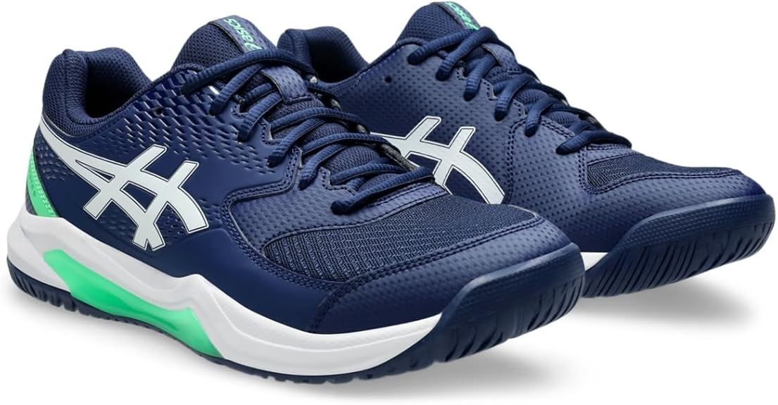 1041A408-401 Asics Men's Gel-Dedicate 8 Tennis Shoes (Blue Expanse/White)