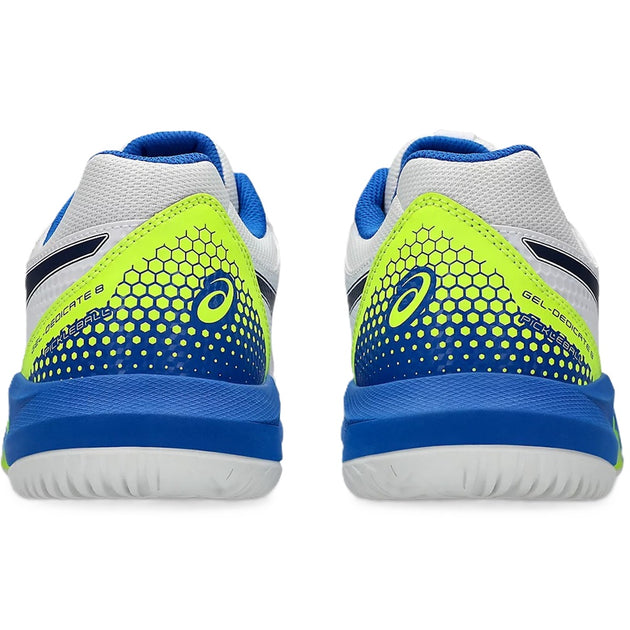1041A409-103 Asics Men's Gel-Dedicate 8 Pickleball Shoes (White/Black)