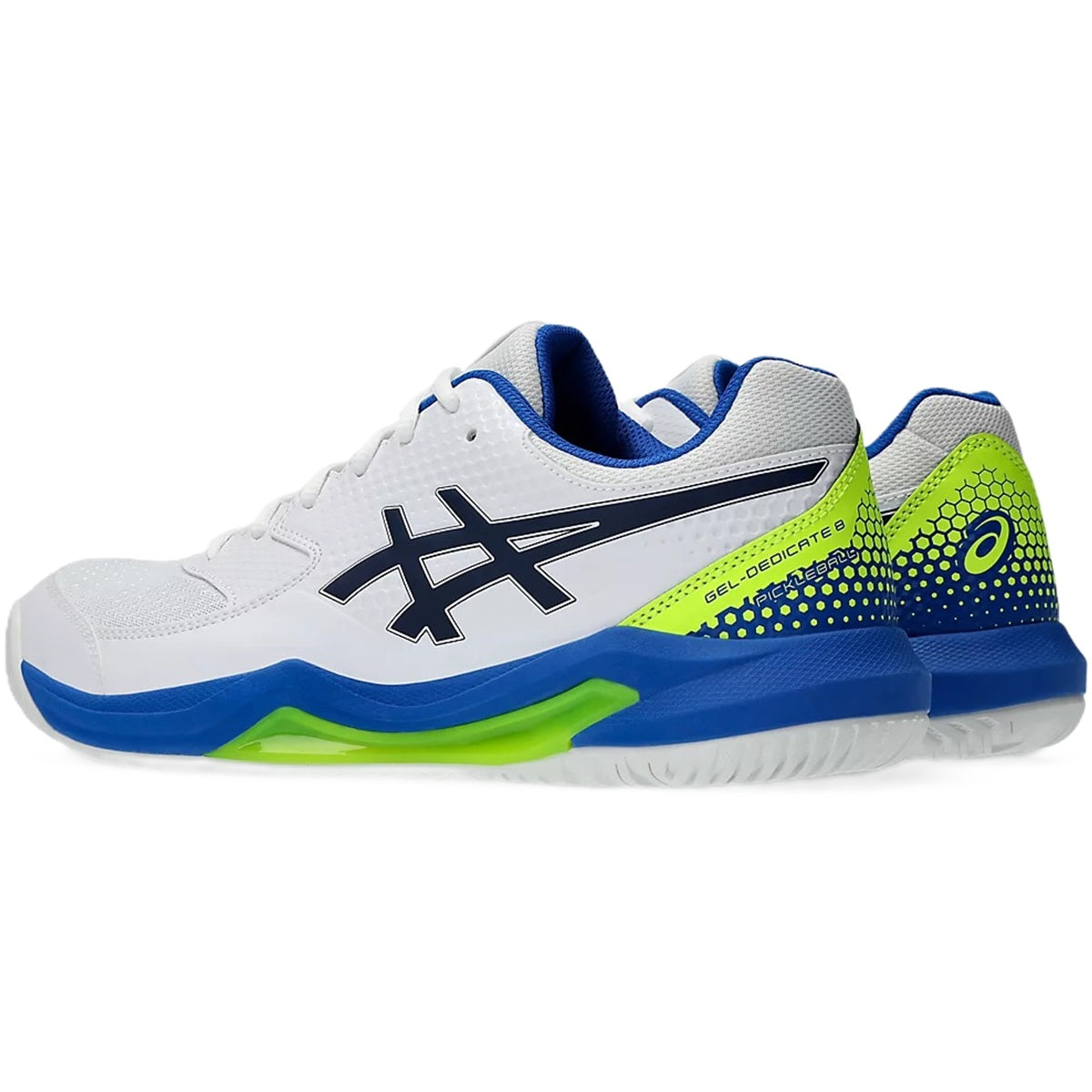 1041A409-103 Asics Men's Gel-Dedicate 8 Pickleball Shoes (White/Black)