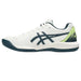 1041A409-104 Asics Men's Gel-Dedicate 8 Pickleball Shoes (Cream/Tranquil Teal)