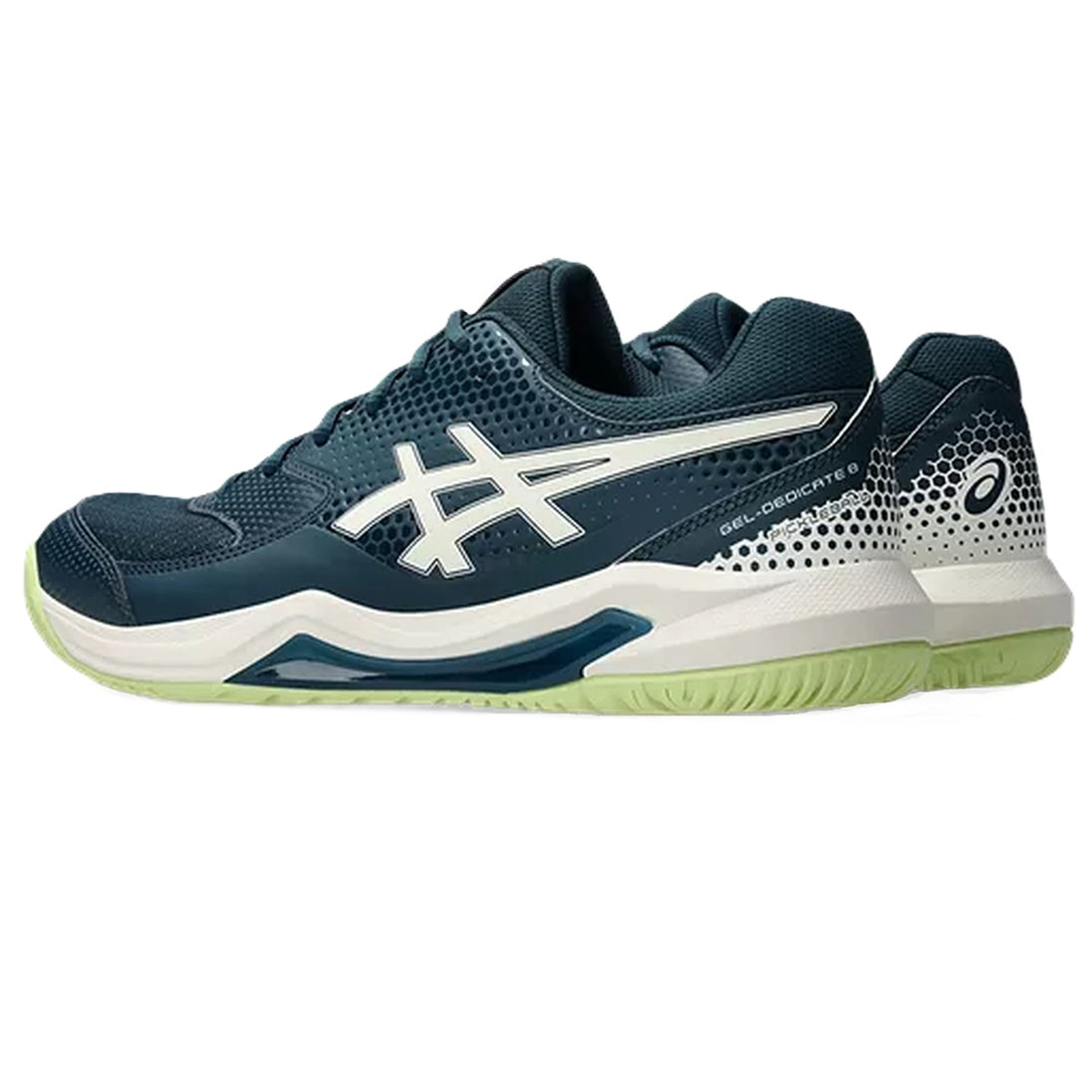 1041A409-300 Asics Men's Gel-Dedicate 8 Pickleball Shoes (Tranquil Teal/Cream)