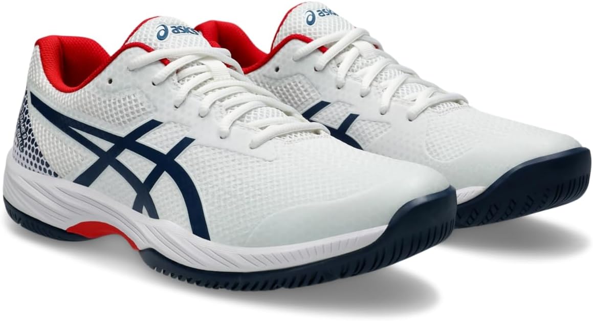 1041A416-100 Asics Men's Gel-Game 9 Pickleball Shoes (White/Night Sky)