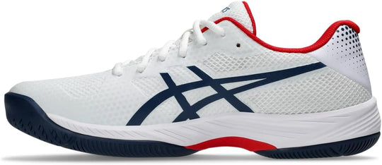 1041A416-100 Asics Men's Gel-Game 9 Pickleball Shoes (White/Night Sky)