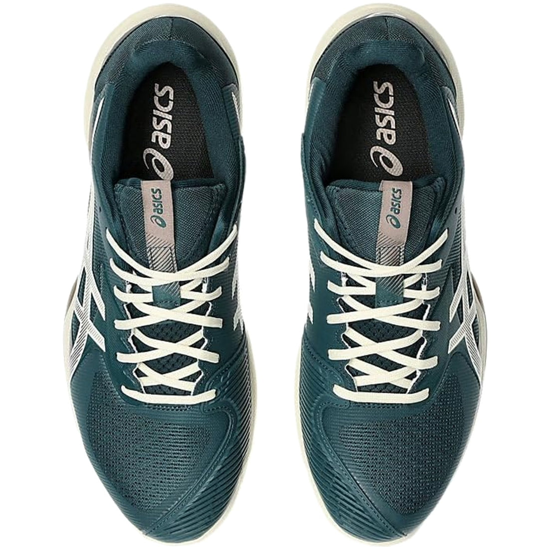 1041A437-300 Asics Men's Solution Speed FF 3 Clay Tennis Shoes (Saxon Green/Birch)