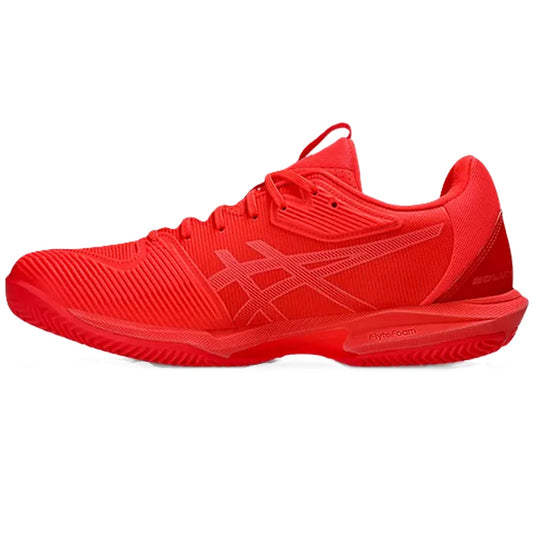 1041A437-600 Asics Men's Solution Speed FF 3 Clay Tennis Shoe (Flash Red/Blazing Coral)