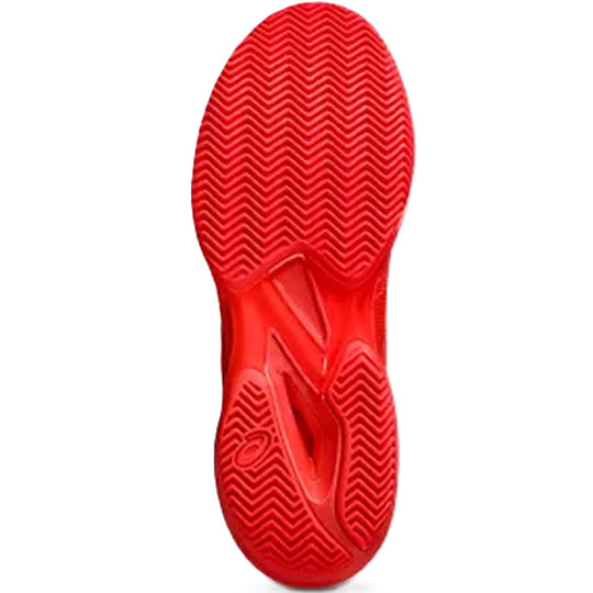 1041A437-600 Asics Men's Solution Speed FF 3 Clay Tennis Shoe (Flash Red/Blazing Coral)