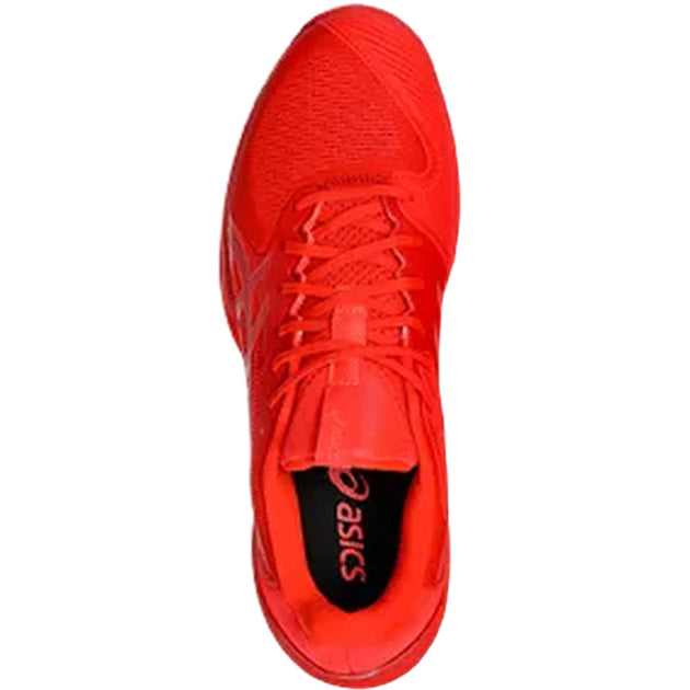 1041A437-600 Asics Men's Solution Speed FF 3 Clay Tennis Shoe (Flash Red/Blazing Coral)