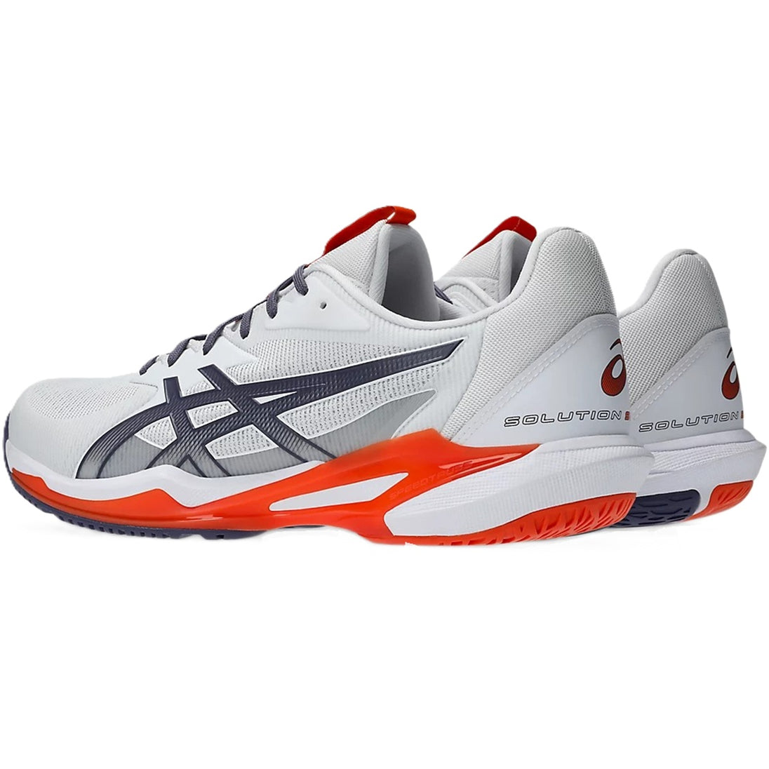 1041A438-103 Asics Men's Solution Speed FF 3 Tennis Shoes (White/Greyish Purple)