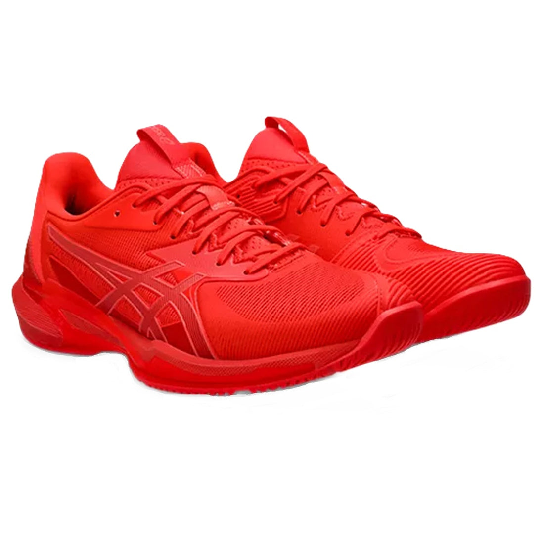 1041A438-600 Asics Men's Solution Speed FF 3 Tennis Shoes (Flash Red/Blazing Coral)