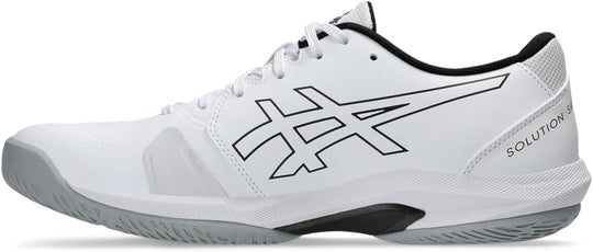 1041A466-100 Asics Men's Solution Swift FF 2 Tennis Shoes (White/Gunmetal)