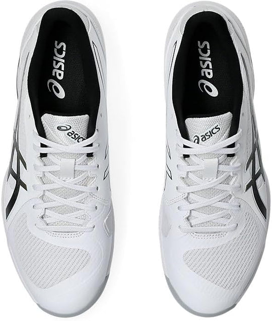 1041A466-100 Asics Men's Solution Swift FF 2 Tennis Shoes (White/Gunmetal)
