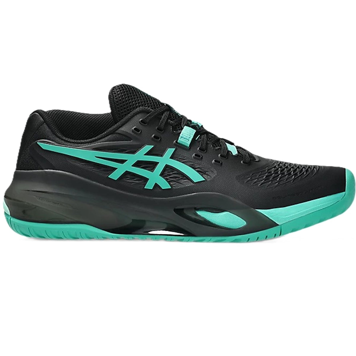 Asics Men's Gel-Resolution X - Tennis shoes (Black/Aurora Green)