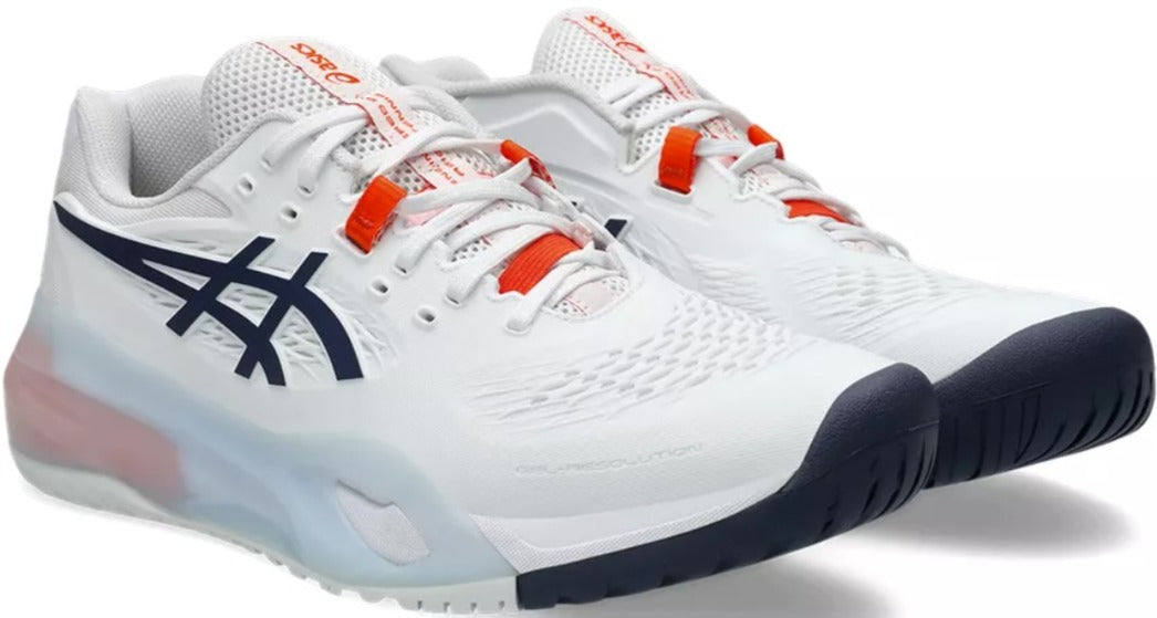 1041A481-110 Asics Men's Gel-Resolution X Tennis Court Shoe (White/Indigo Fog)