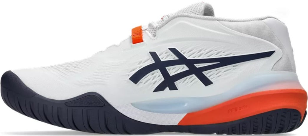 1041A481-110 Asics Men's Gel-Resolution X Tennis Court Shoe (White/Indigo Fog)