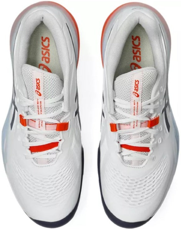 1041A481-110 Asics Men's Gel-Resolution X Tennis Court Shoe (White/Indigo Fog)