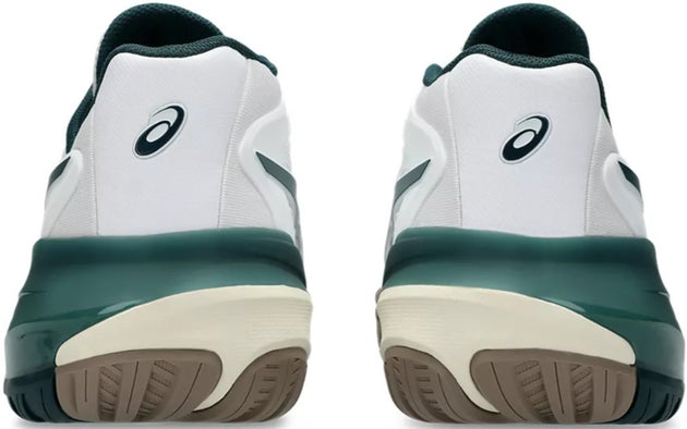 1041A481-111 Asics Men's Gel-Resolution X Tennis Court Shoe (White/Saxon Green)