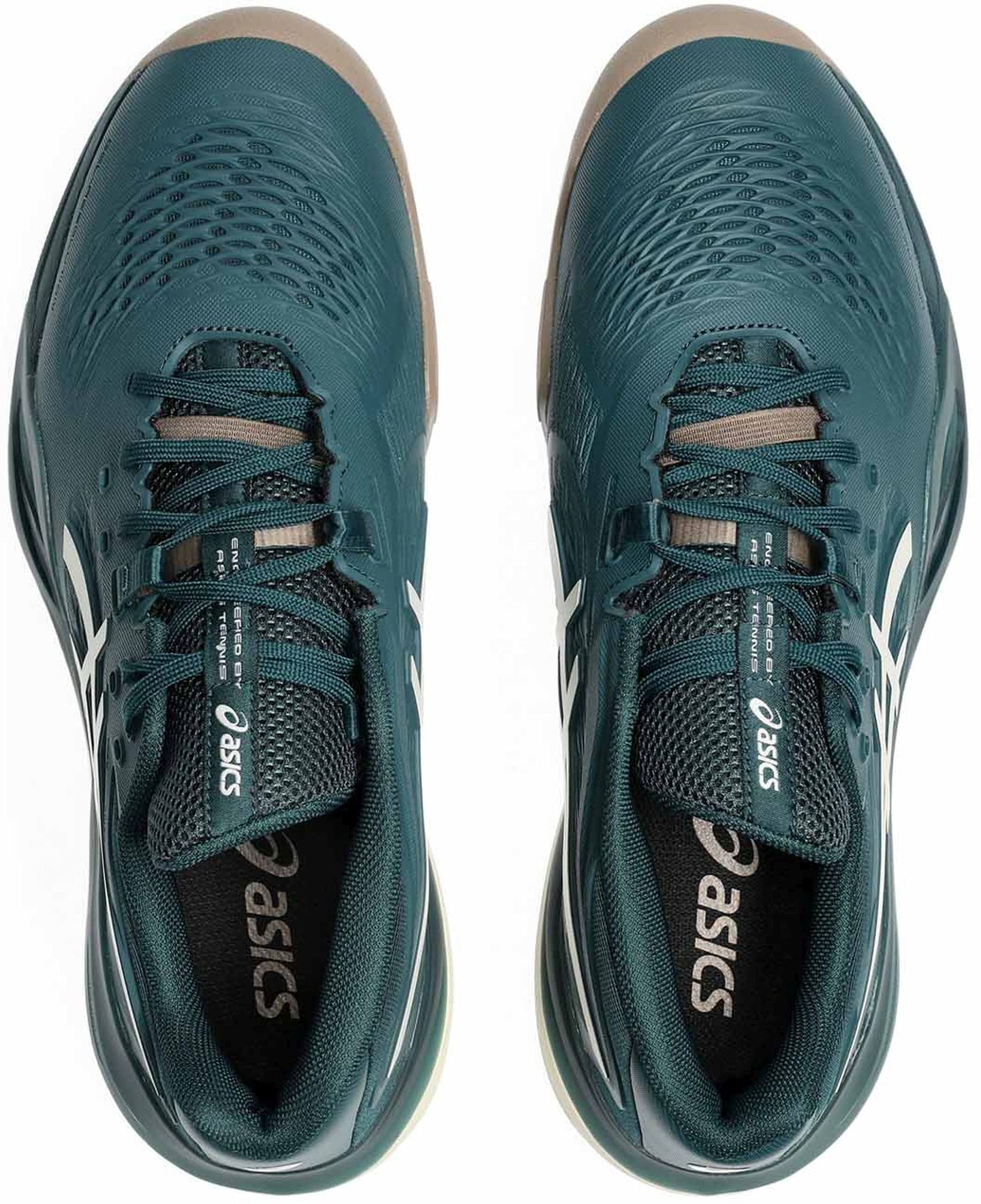 1041A481-300 Asics Men's Gel-Resolution X Tennis Shoes (Saxon Green/Birch)