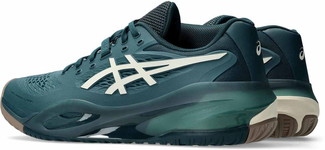 1041A481-300 Asics Men's Gel-Resolution X Tennis Shoes (Saxon Green/Birch)