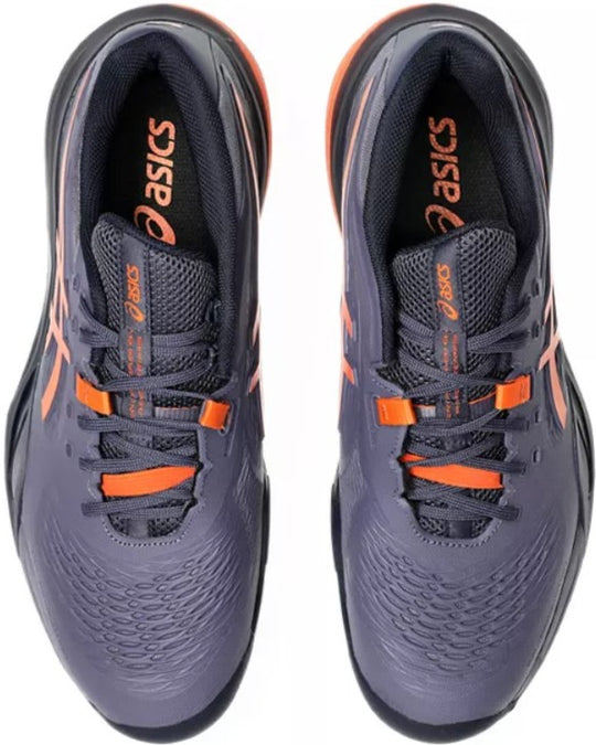 1041A481-500 Asics Men's Gel-Resolution X Tennis Court Shoe (Greyish Purple/Nova Orange)