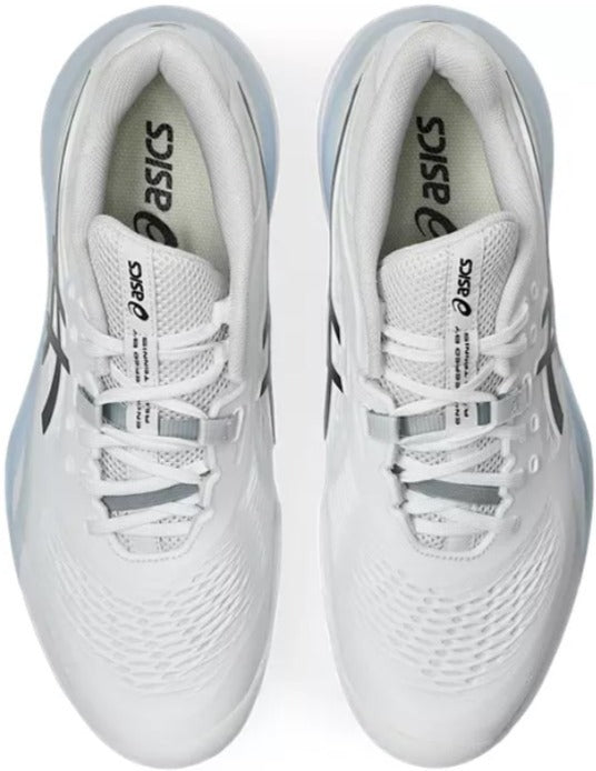 1041A485-100 Asics Men's Gel-Resolution X Clay Tennis Court Shoe (White/Black)