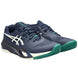 1041A485-400 Asics Men's Gel-Resolution X Clay Tennis Shoes (Midnight/Cream)