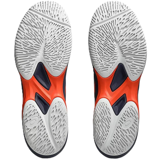 1041A489-500 Asics Men’s Game FF Tennis Shoes (Indigo/Nova Orange)