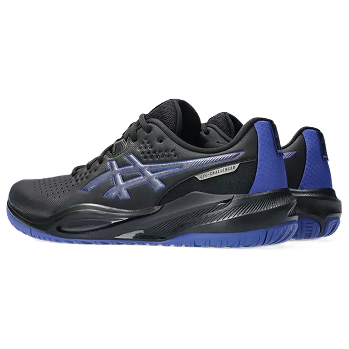 1041A510-001 Asics Men's Gel Challenger 15 Tennis Shoes (Black/Dark Cobalt)
