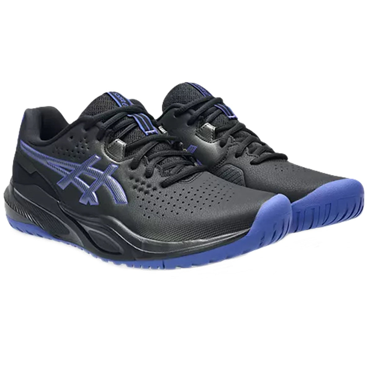 1041A510-001 Asics Men's Gel Challenger 15 Tennis Shoes (Black/Dark Cobalt)