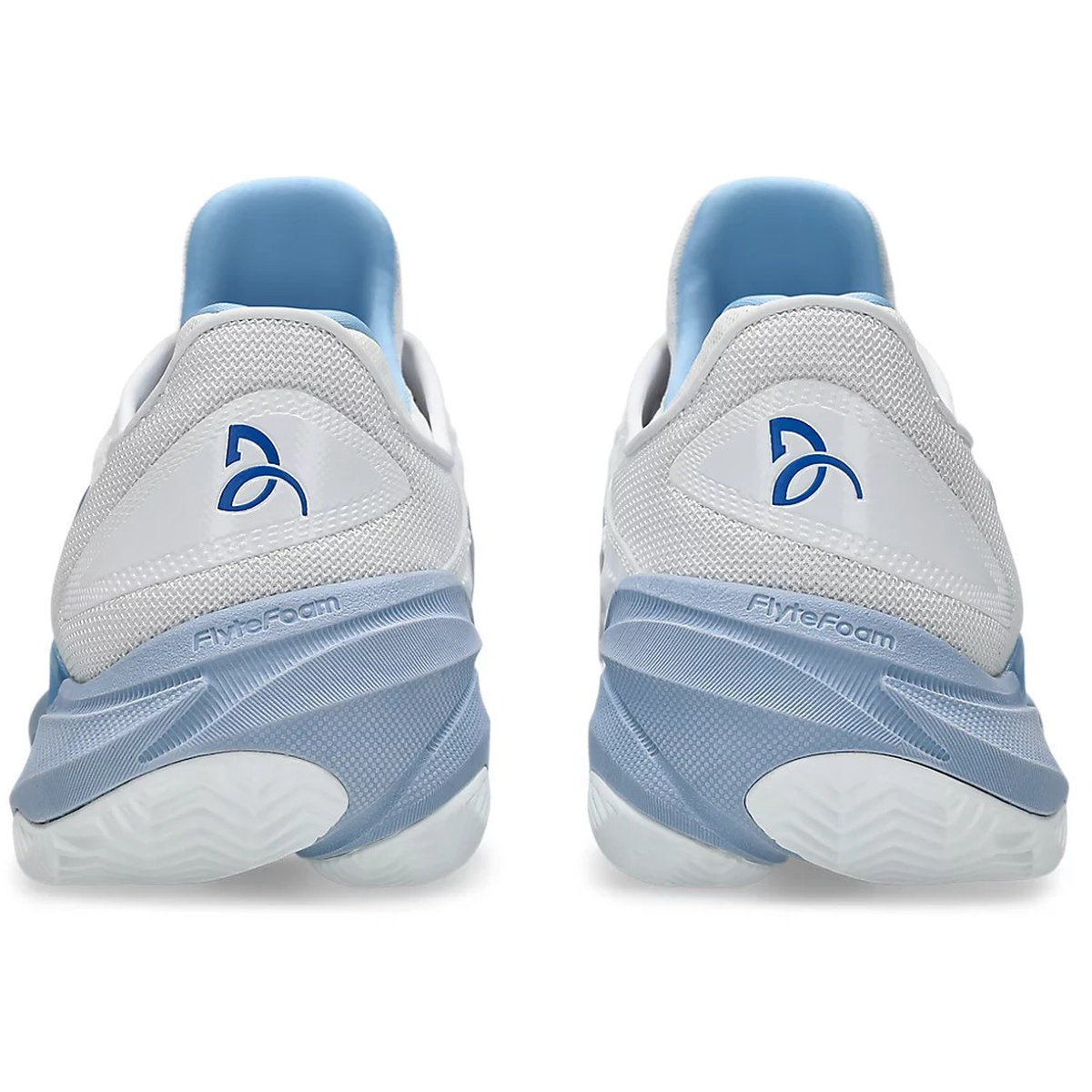Asics Men's Court FF 3 Novak Clay Tennis Shoes (White/Tuna Blue)
