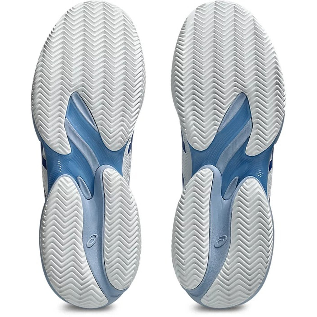 Asics Men's Court FF 3 Novak Clay Tennis Shoes (White/Tuna Blue)