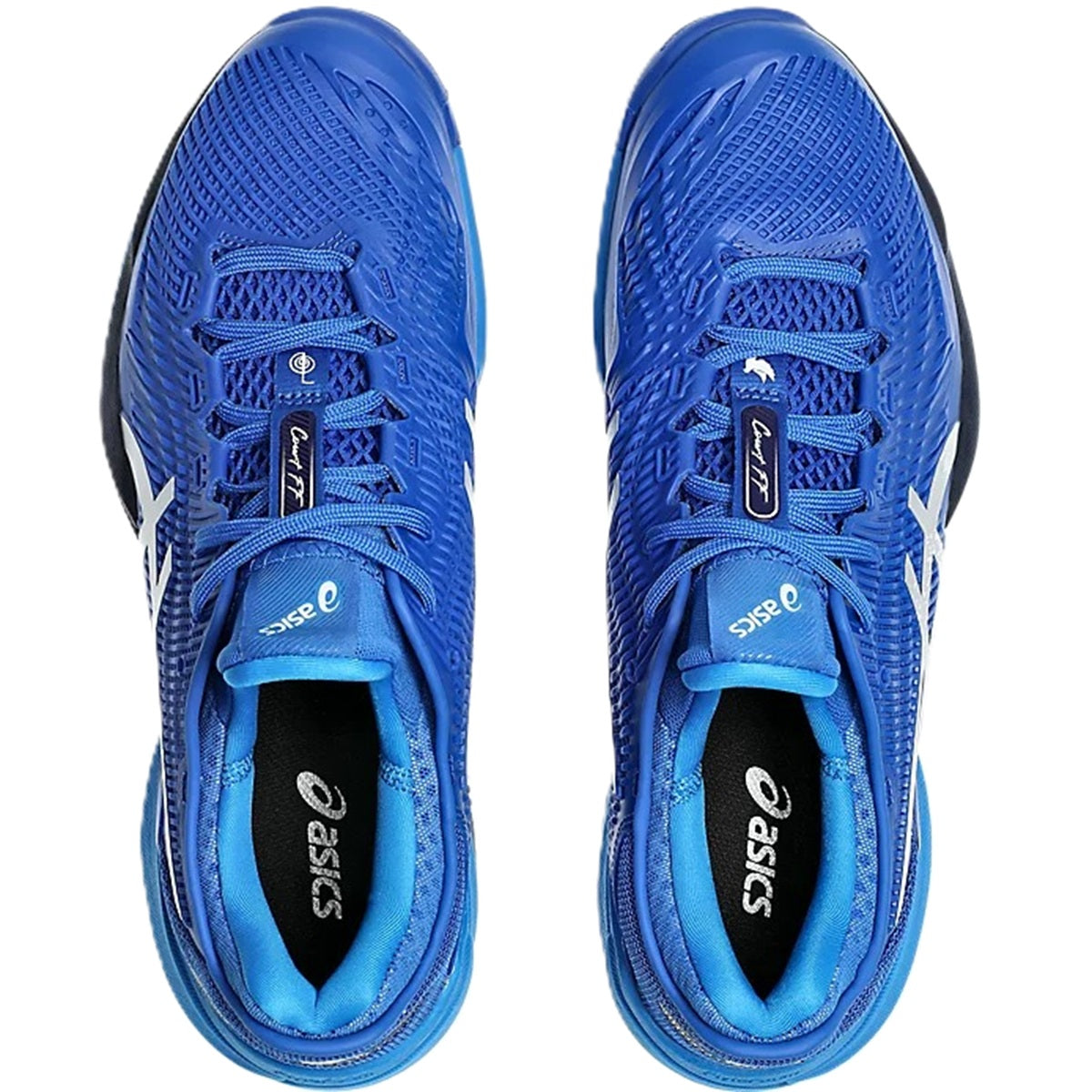 1041A522-965 Asics Men's Court FF 3 Novak Tennis Shoes (Tuna Blue/Pure Silver)