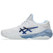 1041A522-967 Asics Men's Court FF 3 Novak Tennis Shoes (White/Tuna Blue)