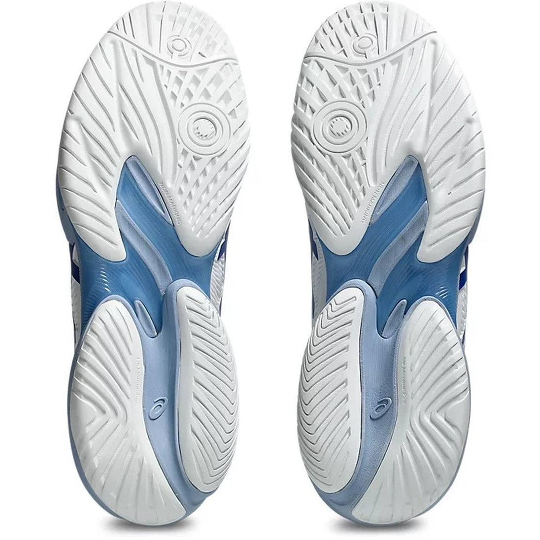 1041A522-967 Asics Men's Court FF 3 Novak Tennis Shoes (White/Tuna Blue)