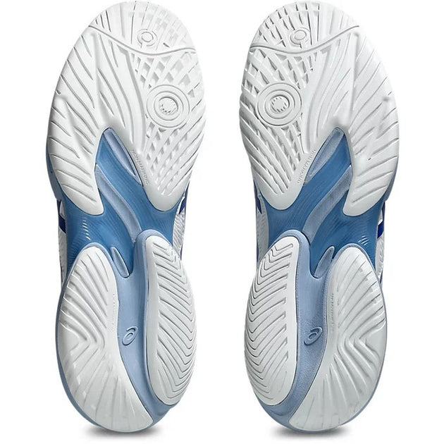 1041A522-967 Asics Men's Court FF 3 Novak Tennis Shoes (White/Tuna Blue)