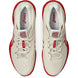 1041A522-968 Asics Men's Court FF 3 Novak Tennis Shoes (Cream/Classic Red)