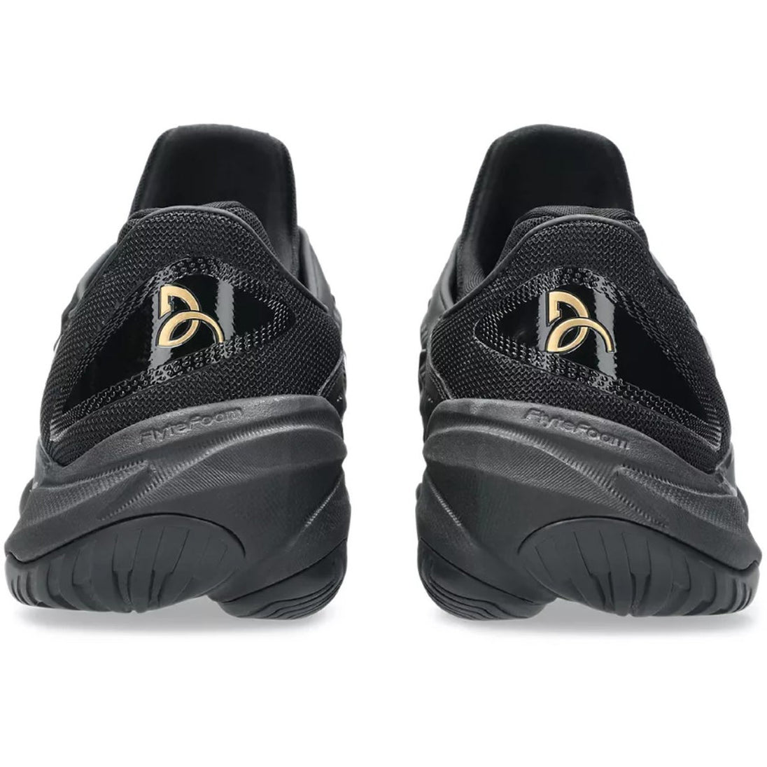 1041A527-960 Asics Men's Court FF 3 Novak Tennis Shoes (Night Energy Black/Prism Gold)