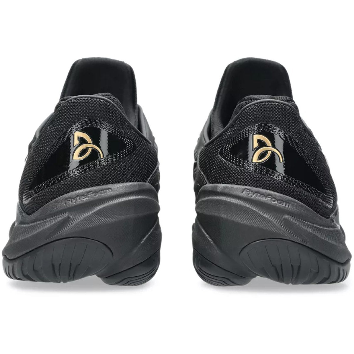 1041A527-960 Asics Men's Court FF 3 Novak Tennis Shoes (Night Energy Black/Prism Gold)