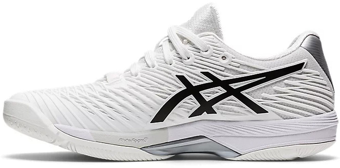 1042A136-100 Asics Women's Solution Speed FF 2 Tennis Shoes (White/Black)