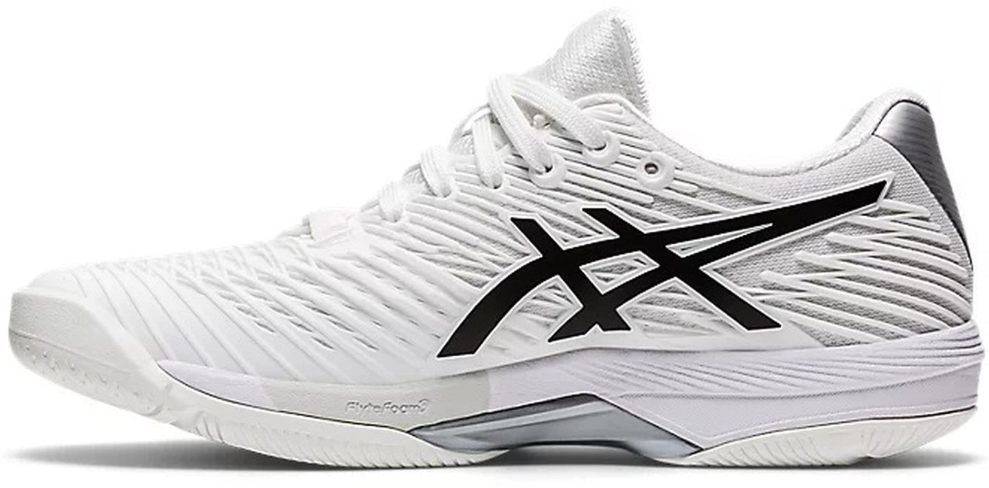 1042A136-100 Asics Women's Solution Speed FF 2 Tennis Shoes (White/Black)