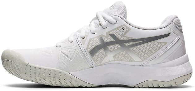 1042A164-100 Asics Women's Gel Challenger 13 Tennis Shoes (White/Pure Silver)